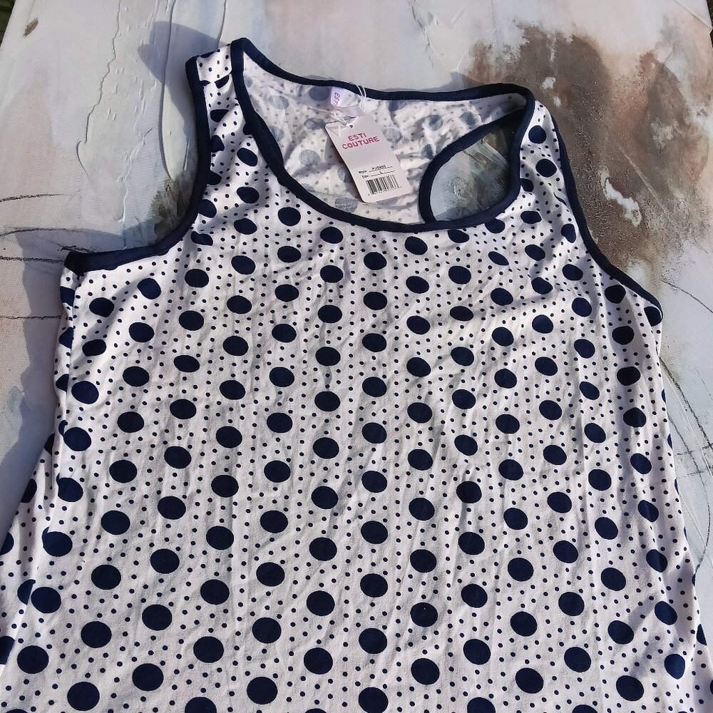 Polka Dot Tank top, by Esti couture